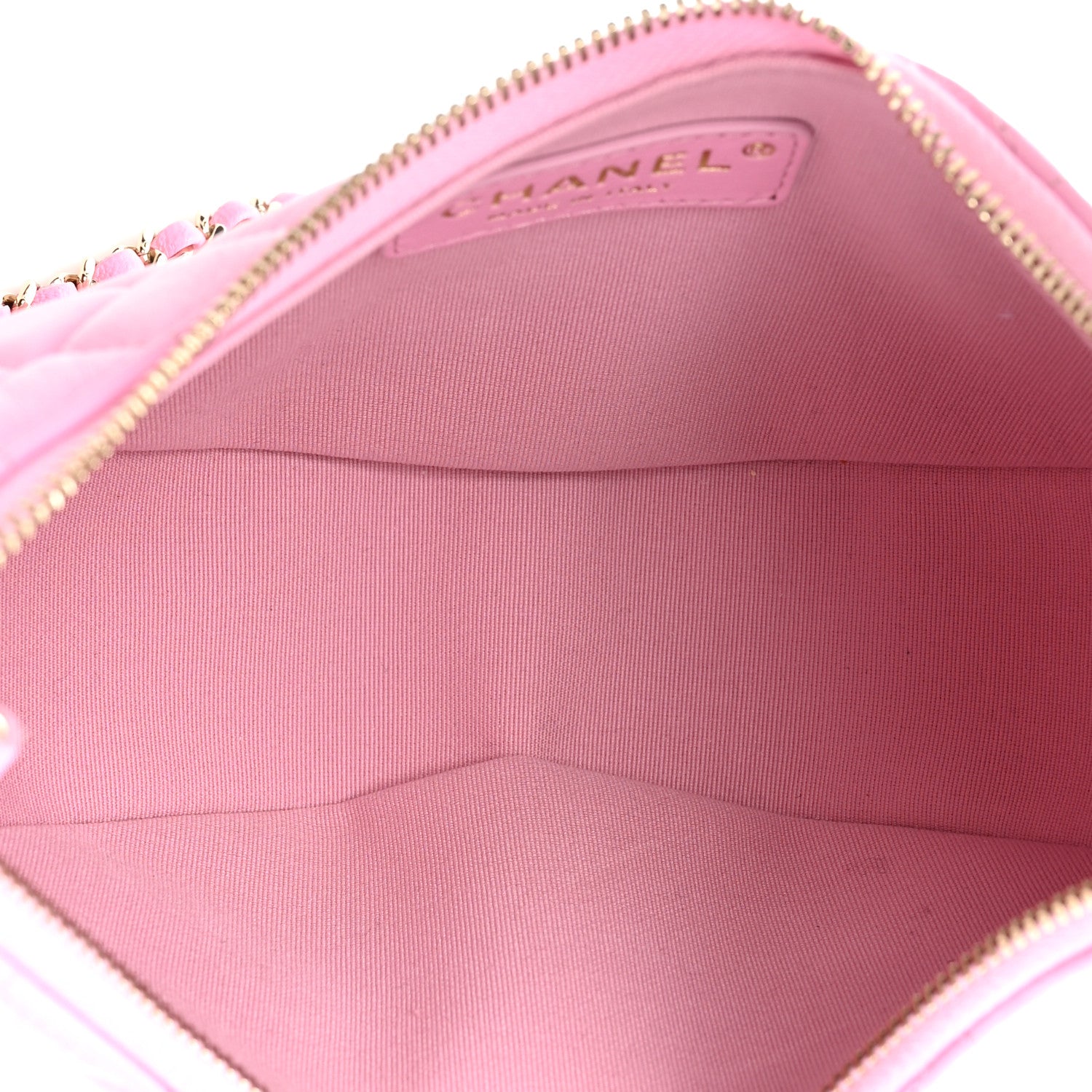Chanel Lambskin Quilted Chain Around Hobo Pink 5 of 11