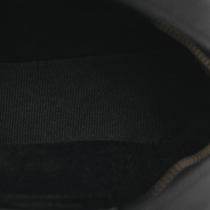 Saint Laurent Grain De Poudre Matelasse Chevron Quilted Round Vinyle Camera Bag Black 5 of 13