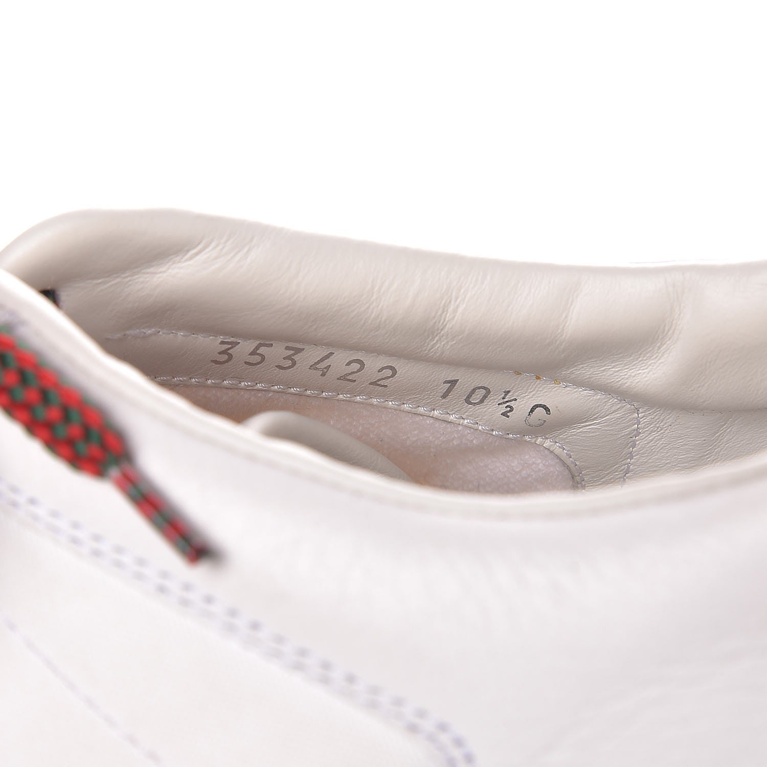 Gucci Calfskin 1984 Web Mens Sneakers 10.5 White 7 of 10