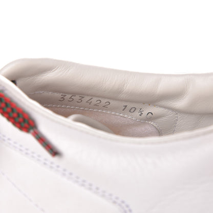 Gucci Calfskin 1984 Web Mens Sneakers 10.5 White 7 of 10