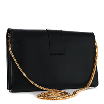 Saint Laurent Calfskin Classic Y Ligne Chain Wallet Black 3 of 20