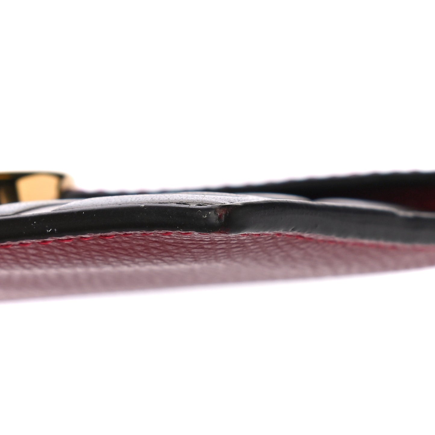 Vitello Cruise F is Fendi Bi-Color FF 1974 Embossed Small Envelope Pouch Maya Black Ribes