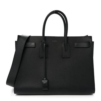 Saint Laurent Grained Calfskin Large Sac de Jour Carryall Black 1 of 10