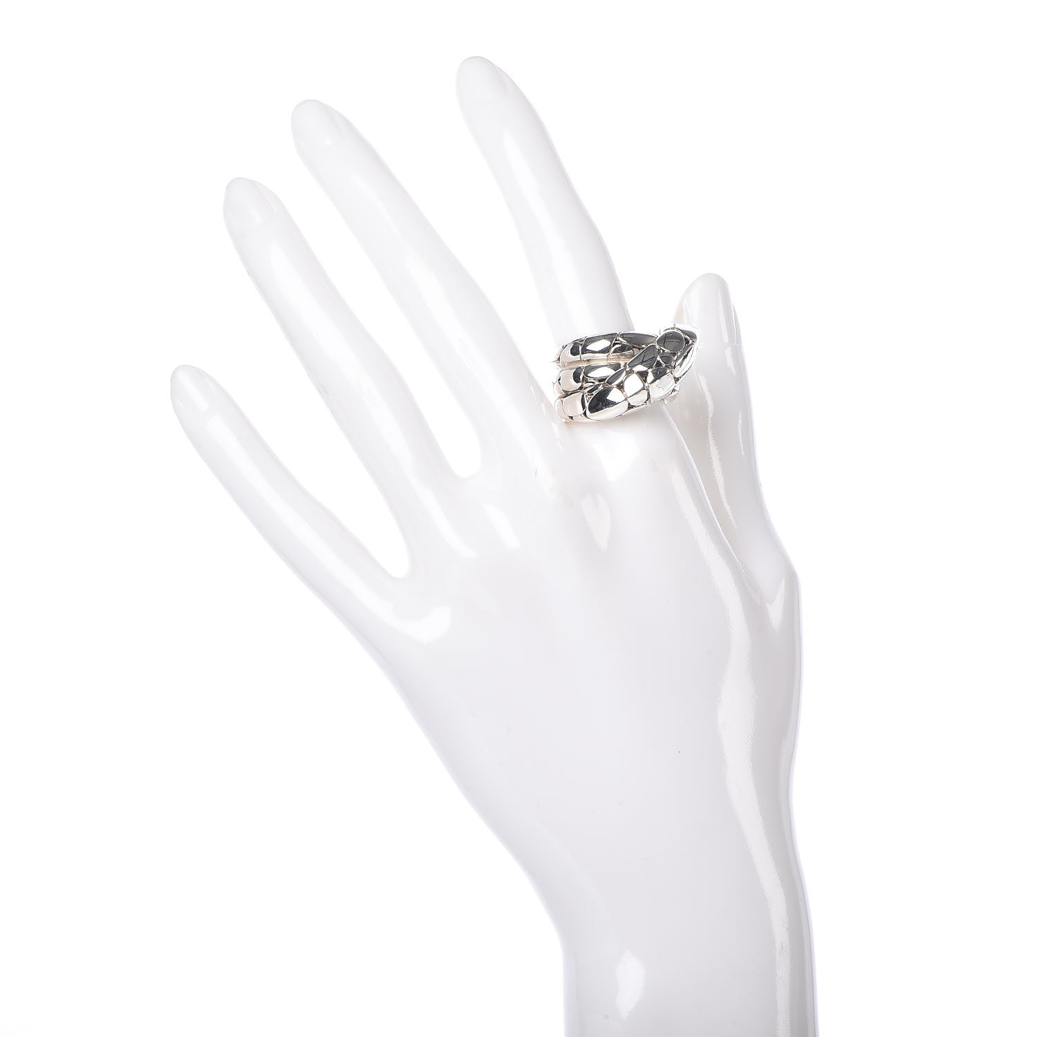 John Hardy Sterling Silver Kali Twist Ring 55 7.25 2 of 6