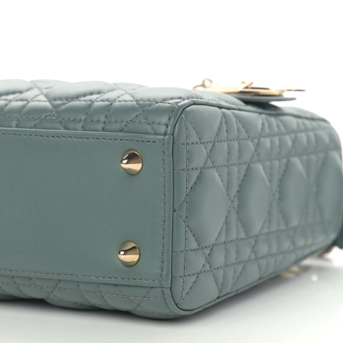 Lambskin Cannage Small My ABCDior Lady Dior Army Green