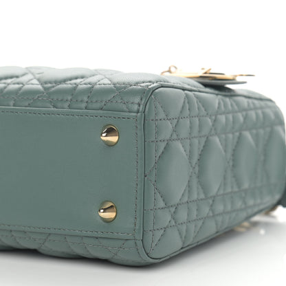 Christian Dior Lambskin Cannage Small My ABCDior Lady Dior Army Green 10 of 11