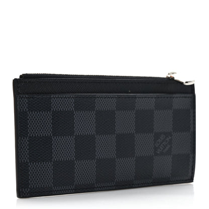 Louis Vuitton Damier Graphite Taiga Coin Card Holder 3 of 7