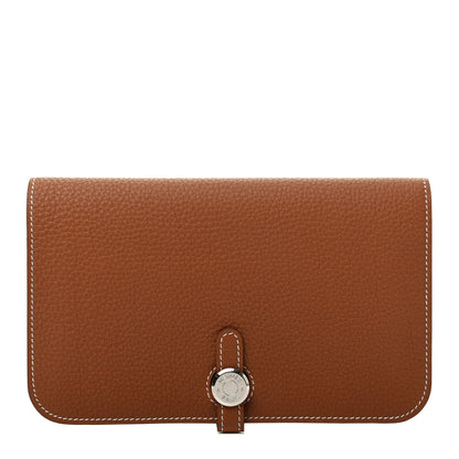 Hermes Togo Dogon Duo Wallet Gold 1 of 8