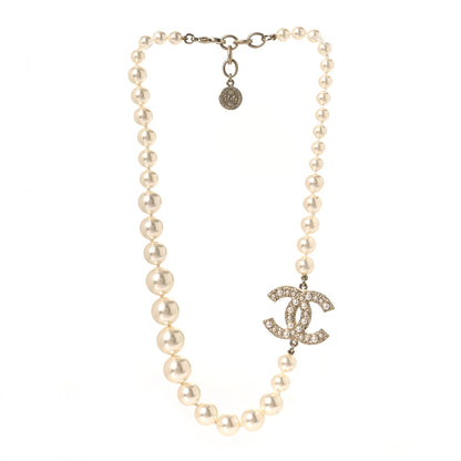 Chanel Pearl CC 100th Anniversary Necklace Light Gold 3 of 5