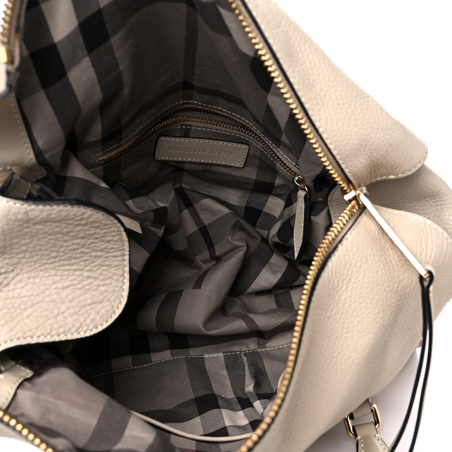 Burberry Calfskin Satchel Limestone 5 of 13