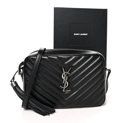 Saint Laurent Calfskin Matelasse Monogram Lou Camera Bag Black 11 of 11
