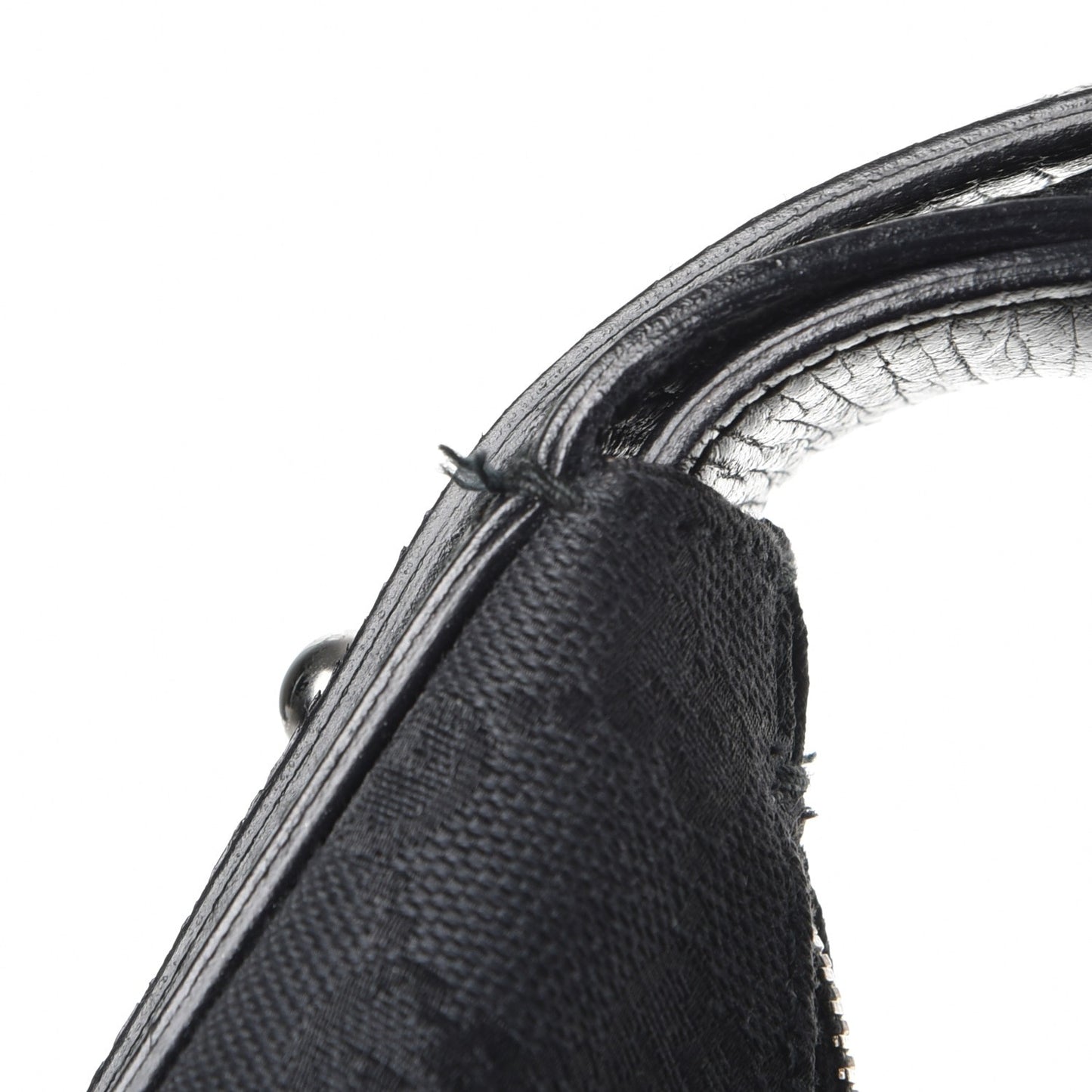 Monogram Medium Horsebit Chain Hobo Black
