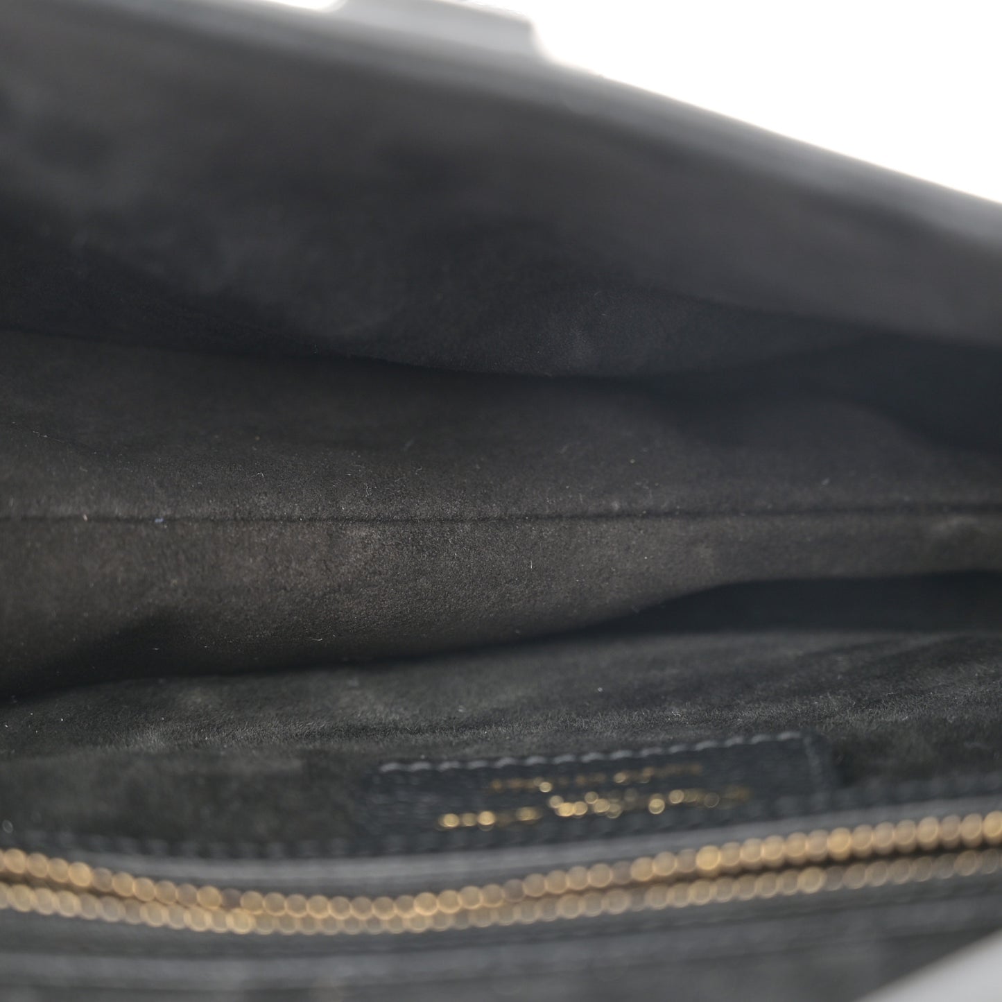 Grained Calfskin Saddle Bag Black