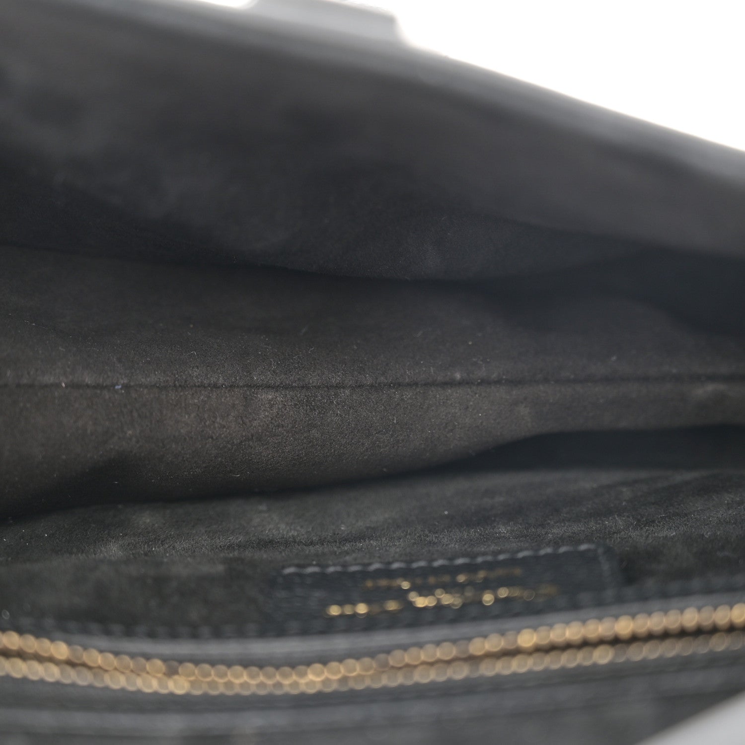 Christian Dior Grained Calfskin Saddle Bag Black 5 of 11