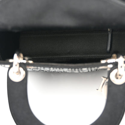 Christian Dior Satin Crystal Cannage Mini Lady Dior Black 5 of 9
