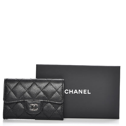 Chanel Caviar Quilted Flap Card Holder Black 8 of 8