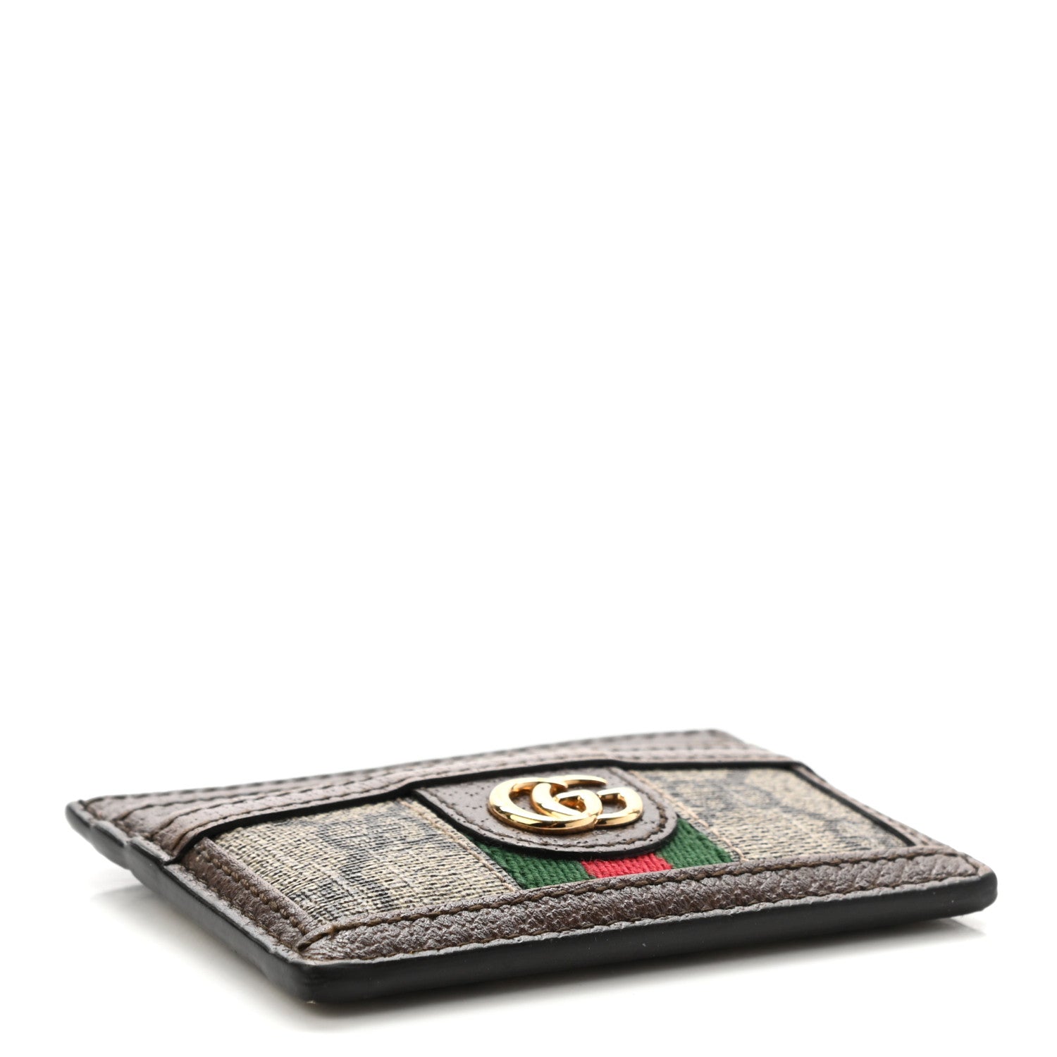 Gucci GG Supreme Monogram Ophidia Card Holder Brown 4 of 10