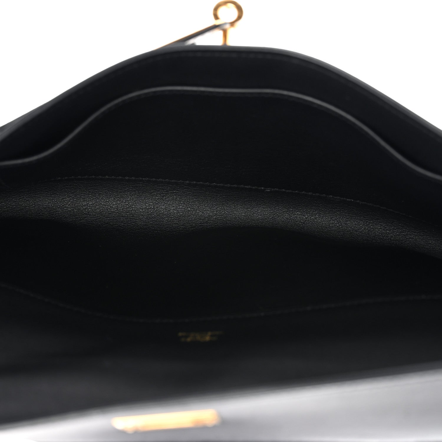 Hermes Swift Kelly Cut Clutch Pochette Black 5 of 12