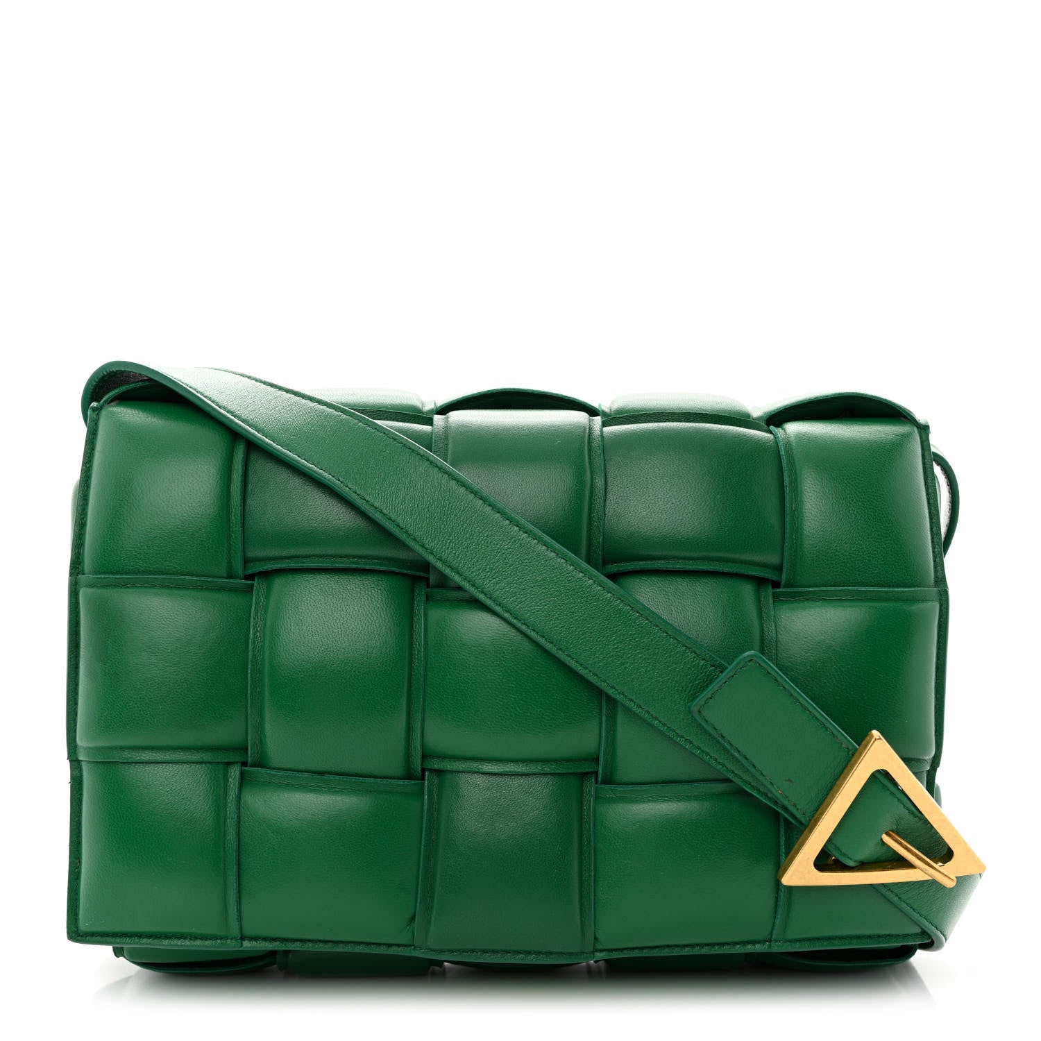 Bottega Veneta Nappa Maxi Intreccio Padded Cassette Crossbody Bag Racing Green 1 of 11