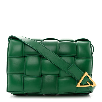 Bottega Veneta Nappa Maxi Intreccio Padded Cassette Crossbody Bag Racing Green 1 of 11