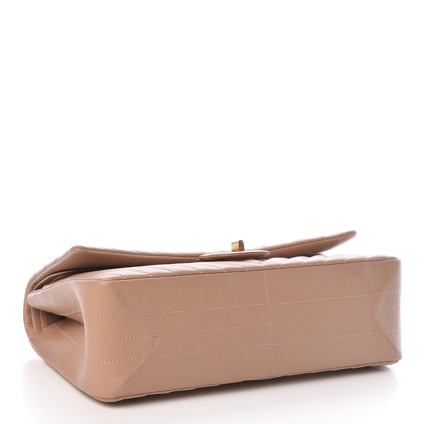 Aged Calfskin Chevron Quilted 2.55 Reissue 226 Flap Beige