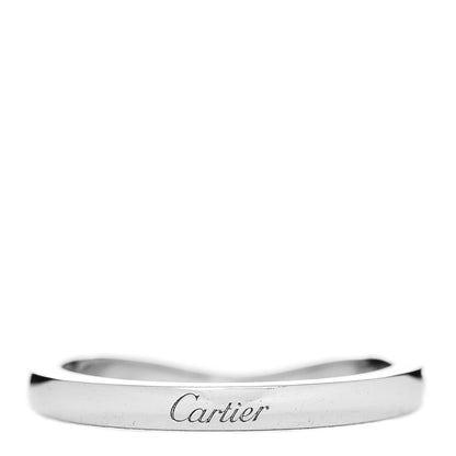Cartier Platinum Diamond Ballerine Wedding Band Ring 48 4.5 3 of 4