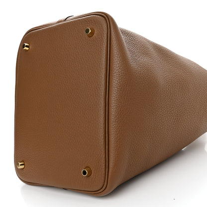 Hermes Taurillon Clemence Picotin Lock 22 MM Alezan 10 of 10