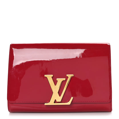Louis Vuitton Patent Louise Clutch Rose Indien 1 of 12