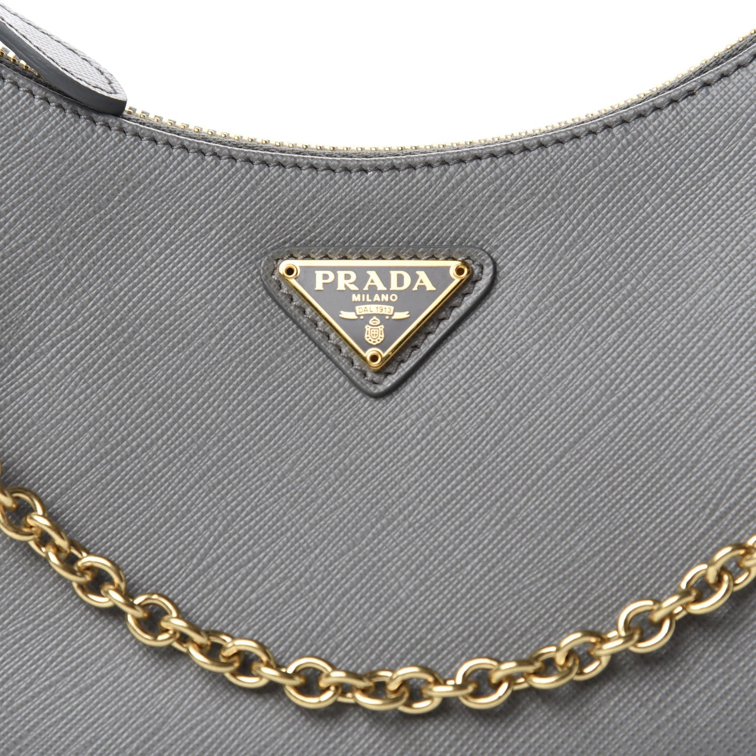 Prada Saffiano Re-Edition 2005 Shoulder Bag Ardesia 10 of 10