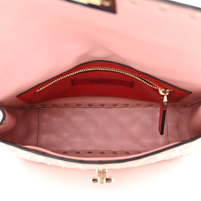 Valentino Garavani Nappa Medium Rockstud Spike Shoulder Bag Water Rose 5 of 17