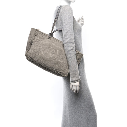 Chanel Canvas Large Double Face Shopping Tote Grey 2 of 11