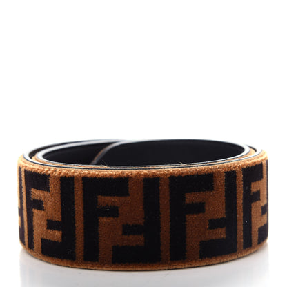 Fendi Velvet Tapestry FF Strap You Tobacco 2 of 6
