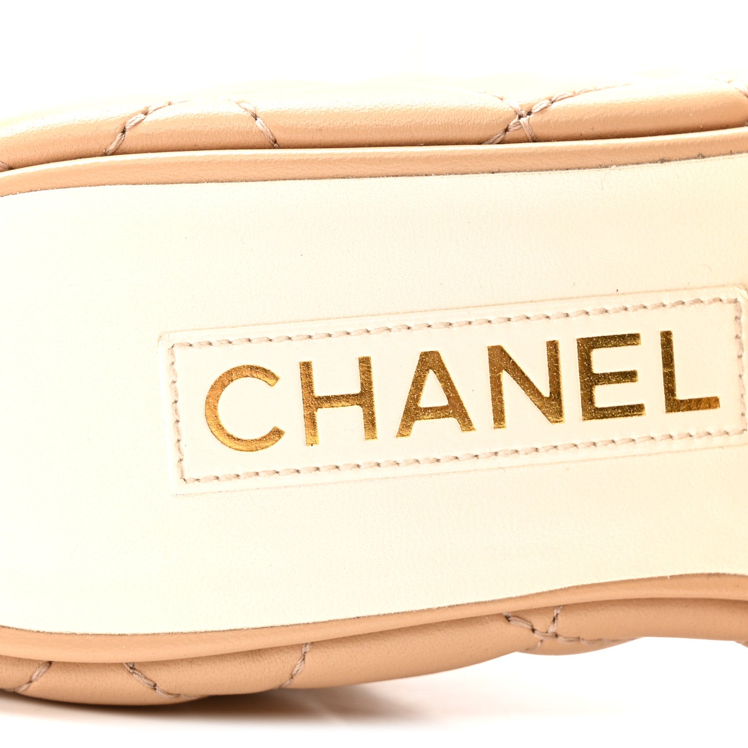 Chanel Lambskin Quilted Camelia CC Wedge Sandal Mules 37 Beige 6 of 12
