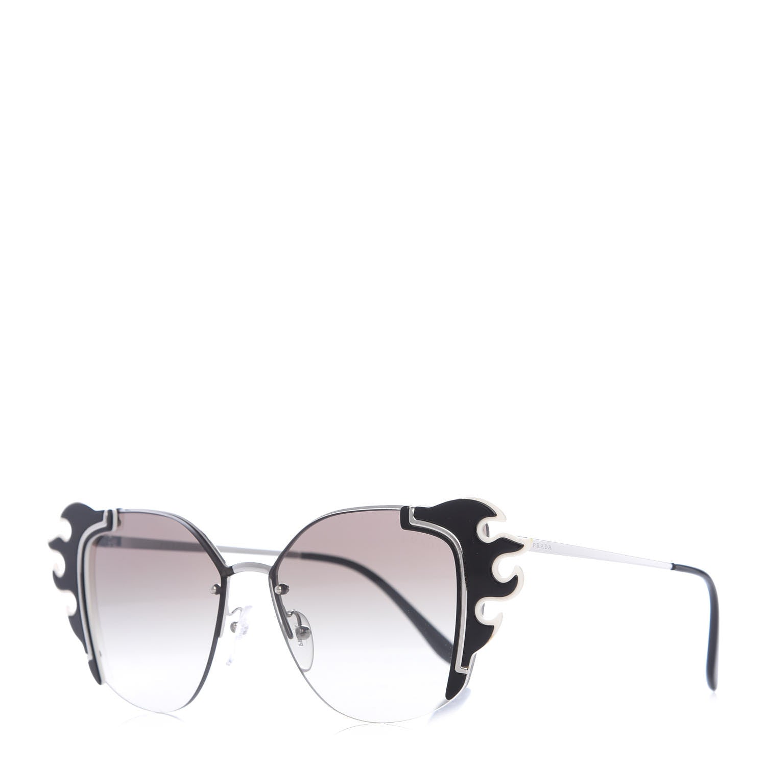 Prada Flame Sunglasses SPR 59V Black 1 of 7