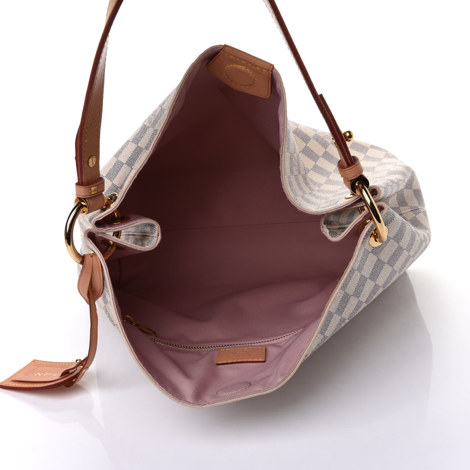 Louis Vuitton Damier Azur Graceful PM Rose Ballerine 4 of 5