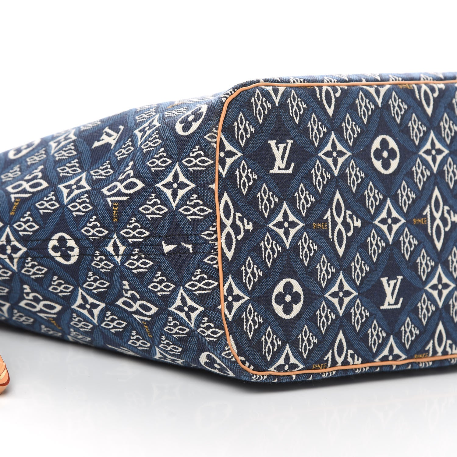 Louis Vuitton Jacquard Since 1854 Neverfull MM Blue 9 of 10