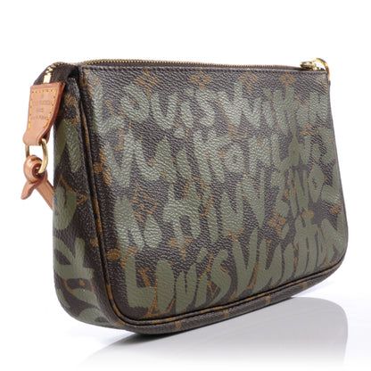 Louis Vuitton Monogram Graffiti Pochette Accessories Kaki 3 of 7