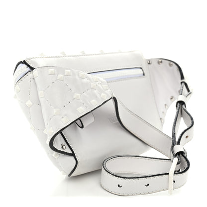 Valentino Garavani Nappa Free Rockstud Spike Belt Bag 85 White 3 of 9