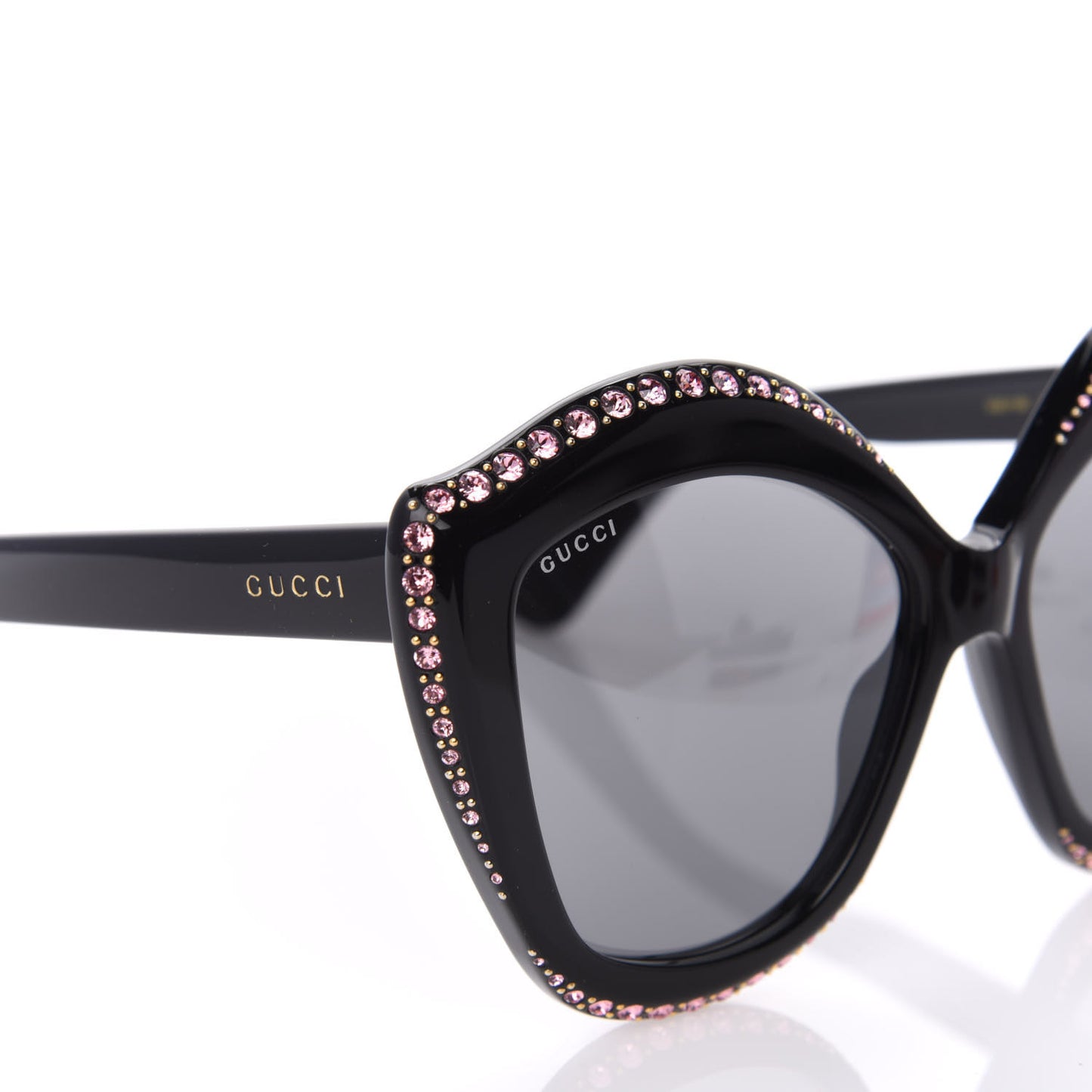 Crystal Cat Eye GG0118S Sunglasses Black