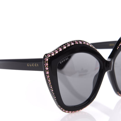Gucci Crystal Cat Eye GG0118S Sunglasses Black 7 of 7