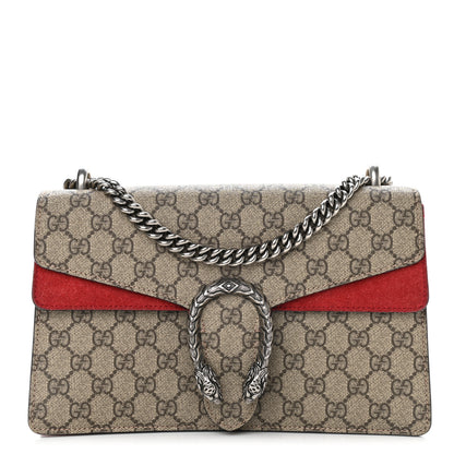 Gucci GG Supreme Monogram Small Dionysus Shoulder Bag Red 1 of 12