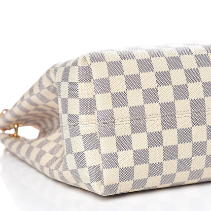 Louis Vuitton Damier Azur Graceful MM Rose Ballerine 10 of 13