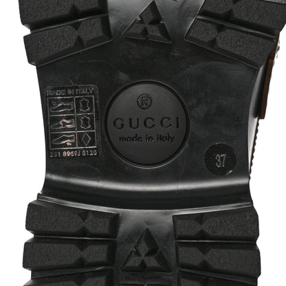 Gucci Cordovan Lux Womens Harald Horsebit 25mm Platform Loafers 37 Black 6 of 13