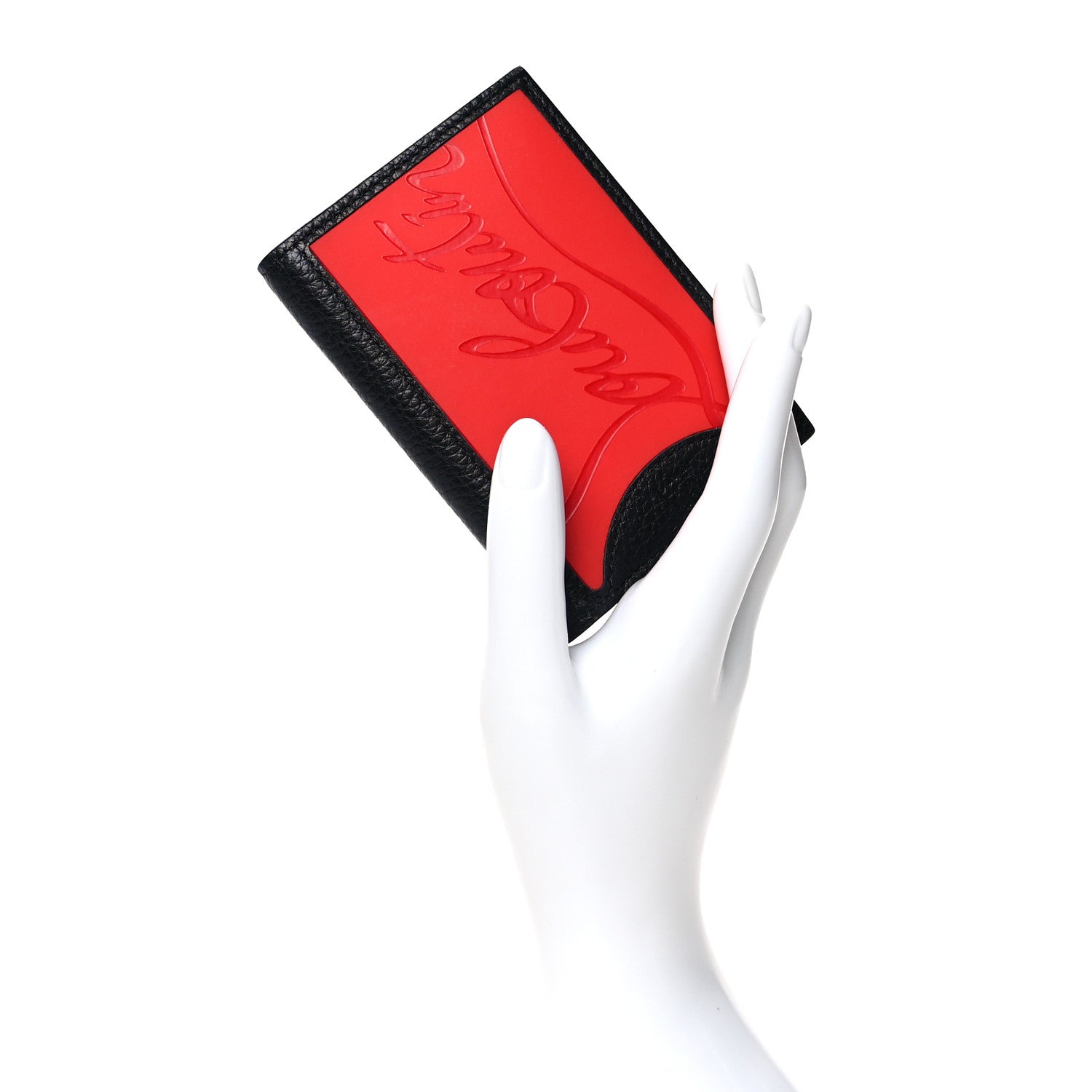 Christian Louboutin Grained Calfskin Sifnos Bi-Fold Wallet Black 2 of 7