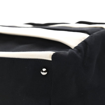 Chanel Nylon Quilted 2.55 Reissue Tote White Black 11 of 11