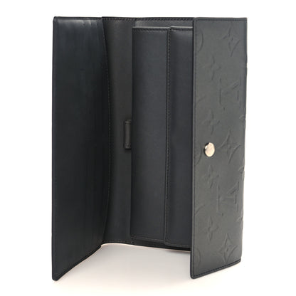 Louis Vuitton Mat Monogram Porte Tresor International Wallet Black 5 of 6