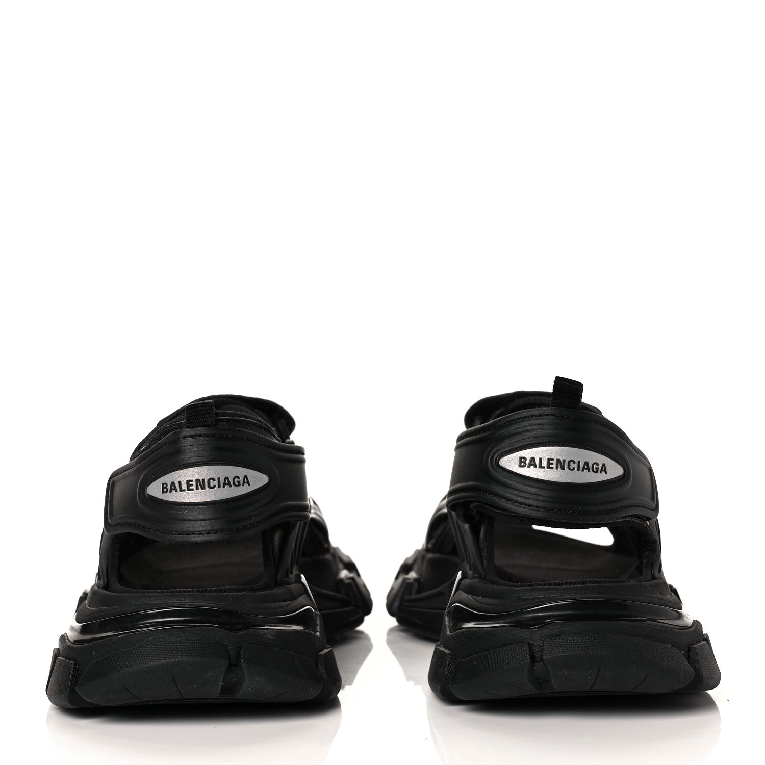 Balenciaga Neoprene Rubber Womens Track Sandals 37 Black 5 of 9