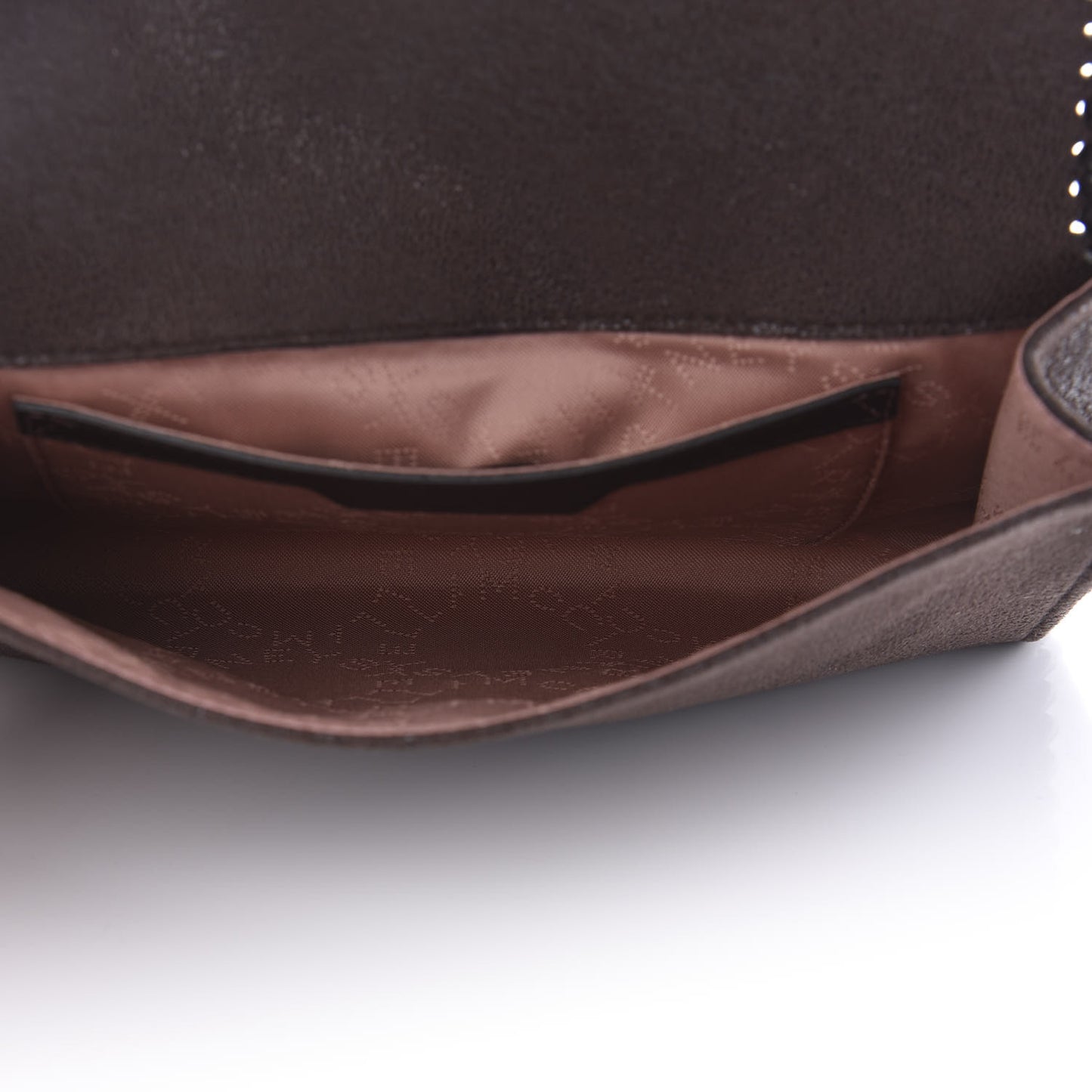 Shaggy Deer Falabella Mini Crossbody Bag Dark Brown