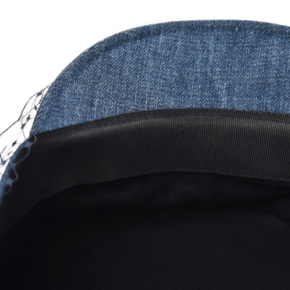 Christian Dior Denim Arty Veil Cap 58 Blue 5 of 6