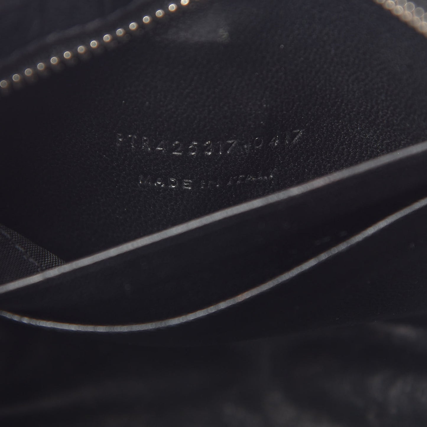 Calfskin Crocodile Embossed Monogram Blogger Bag Black